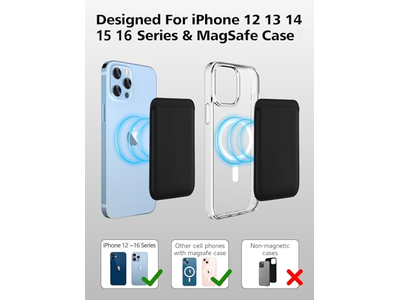 Portefeuille — Magnetic Card Wallet Holder with MagSafe