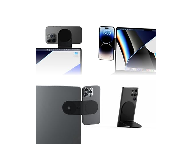 Support pour téléphone — Magnetic Mount Phone Holder Stand for Computers and Tablets