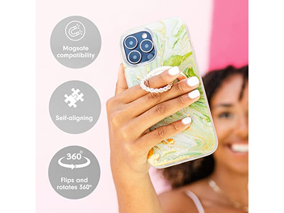 Poignée pour téléphone — Magnetic Phone Grip and Ring Holder with Rotatable Kickstand