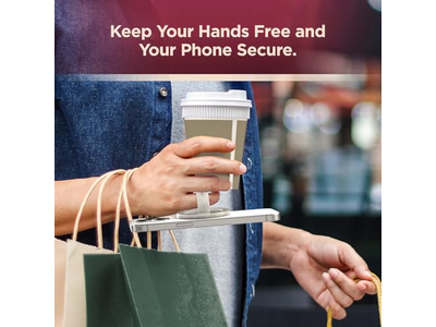 Poignée pour téléphone — Magnetic Phone Grip Holder with Silicone Finger Loop Ring