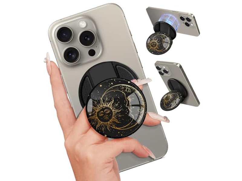 Poignée pour téléphone — Magnetic Phone Grip Stand with Finger Grip Kickstand for iPhone