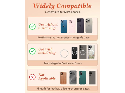 Poignée pour téléphone — Magnetic Phone Grip Stand with Finger Grip Kickstand for iPhone