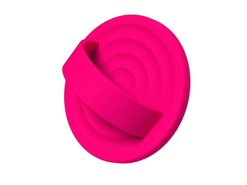 Poignée pour téléphone — Magnetic Phone Ring Grip Holder Silicone Finger Loop Neon Pink
