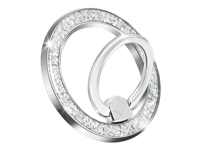 Poignée pour téléphone — Magnetic Phone Ring Holder Stand with MagSafe Accessory Silver