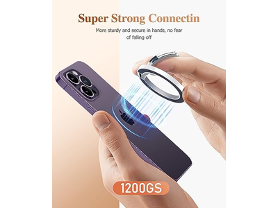 Poignée pour téléphone — Magnetic Phone Ring Holder with Adjustable Stand and Kickstand