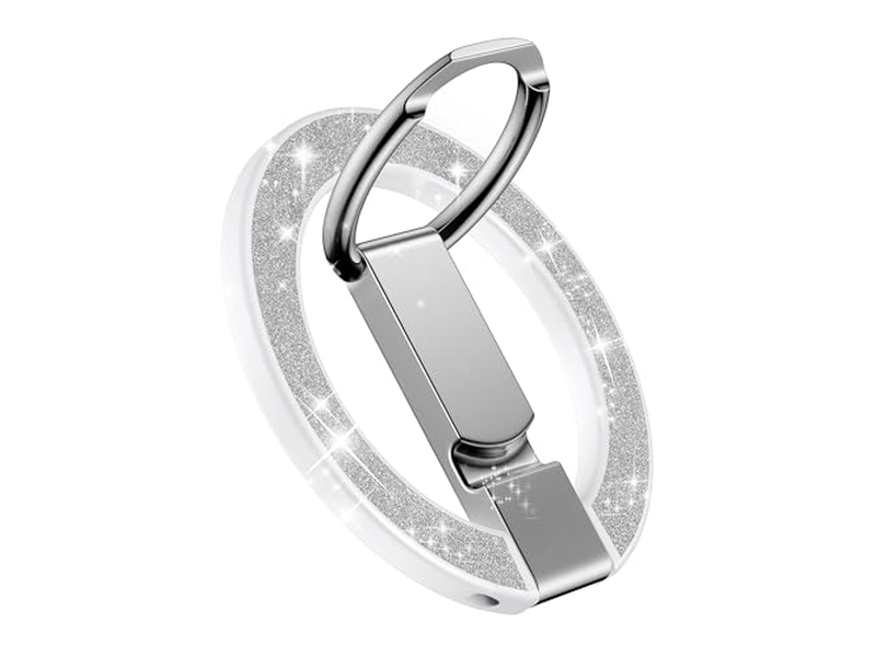 Poignée pour téléphone — Magnetic Phone Stand with Ring Holder and Adjustable Kickstand