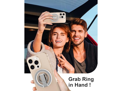 Poignée pour téléphone — Magnetic Phone Stand with Ring Holder and Adjustable Kickstand