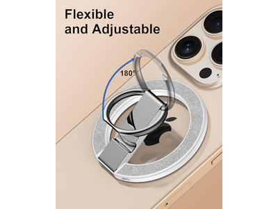 Poignée pour téléphone — Magnetic Phone Stand with Ring Holder and Adjustable Kickstand