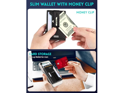 Portefeuille — Magnetic Pop-Up Wallet for iPhone Holds 8 Cards and Bills