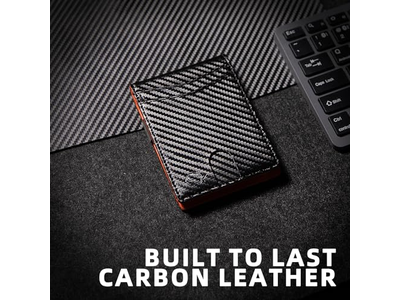 Portefeuille — Slim Wallet for Men with 12 Card Slots ID Window and Money Clip