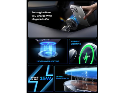 Chargeur — 15W MagSafe Car Mount Charger