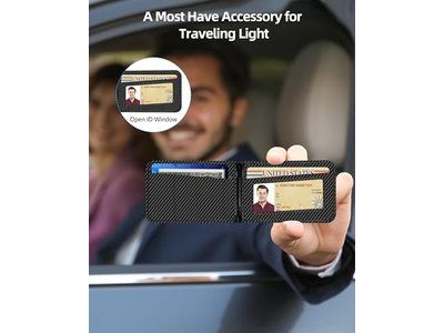 Portefeuille — 2-in-1 Wallet with Adjustable Stand and Open ID Window Magnetic 9 Ca