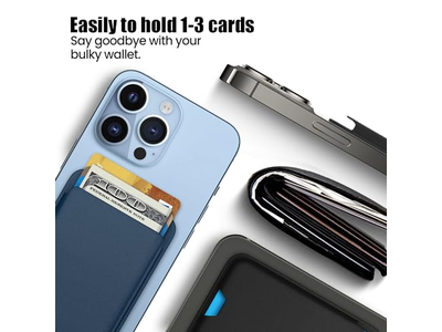 Portefeuille — 2 Pack Magnetic Wallet Compatible with MagSafe for iPhone Card Holder