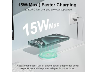 Chargeur — 2Pack 15W Magnetic Wireless Charger
