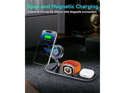 Chargeur — 3 in 1 Charging Station with Magsafe Charger