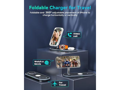 Chargeur — 3 in 1 Charging Station with Magsafe Charger