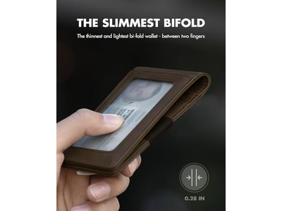 Portefeuille — 3 in 1 MagSafe Wallet- Slim Bifold Money Clip - Card Holder - Cash Str