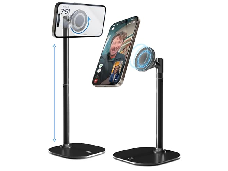 Support pour téléphone — Adjustable Magnetic iPhone Stand for Desk Phone Holder