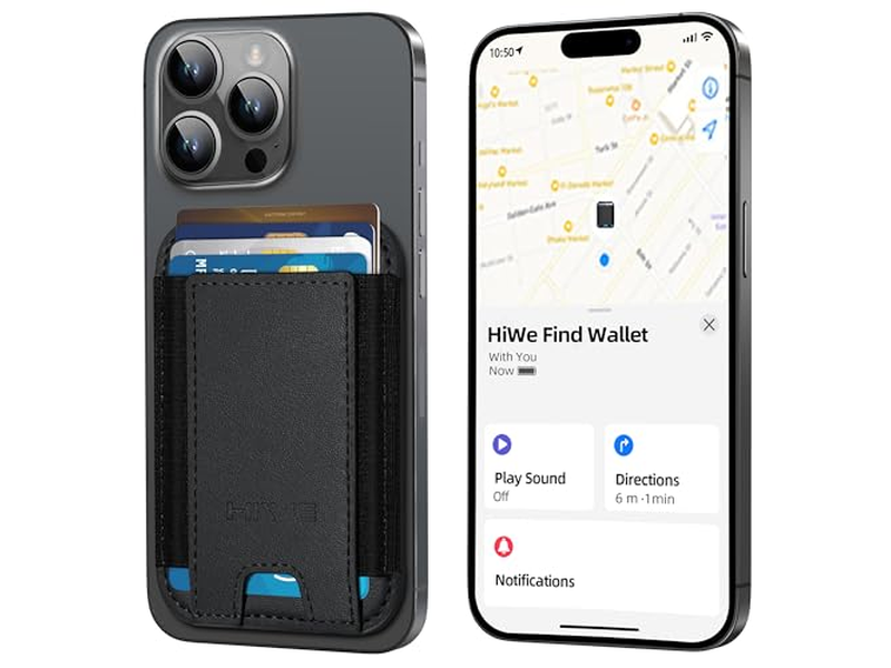 Portefeuille — Anti-Lost Mag-Safe Wallet with Find My RFID Leather Magnetic 5 Cards