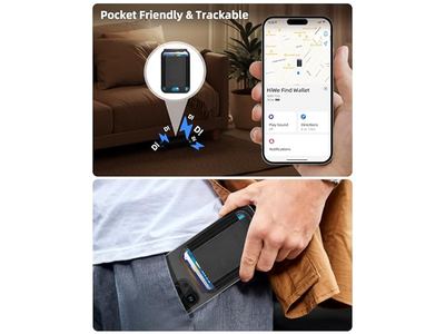 Portefeuille — Anti-Lost Mag-Safe Wallet with Find My RFID Leather Magnetic 5 Cards