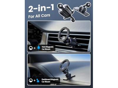 Support pour téléphone — Car Dashboard Vent Car Phone Holder fits Magsafe Phone case