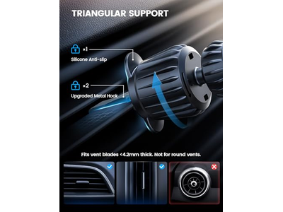 Support pour téléphone — Car Dashboard Vent Car Phone Holder fits Magsafe Phone case