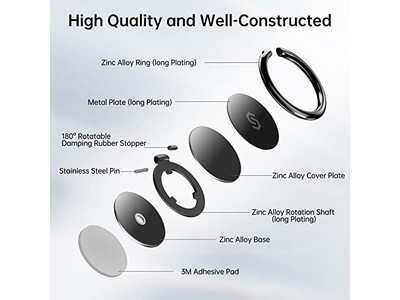 Poignée pour téléphone — Cell Phone Ring Holder Stand 360 Degree Rotation Finger Ring Kickstan