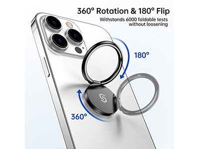 Poignée pour téléphone — Cell Phone Ring Holder Stand 360 Degree Rotation Finger Ring Kickstan