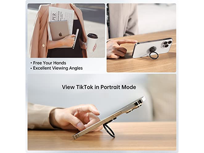 Poignée pour téléphone — Cell Phone Ring Holder Stand 360 Degree Rotation Finger Ring Kickstan