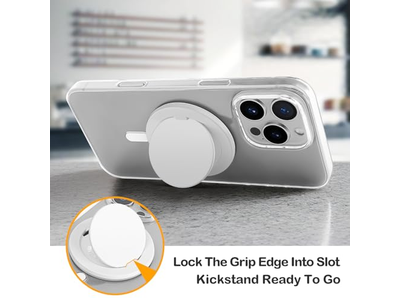 Poignée pour téléphone — Collapsible Grip for MagSafe with Magnetic Snap Closure Phone Holder