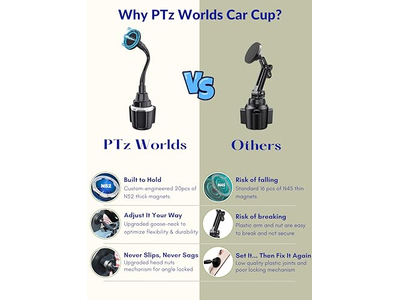 Support pour téléphone — Cup Holder Phone Mount Magnetic