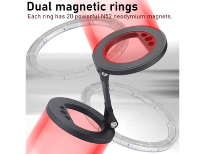 Support pour téléphone — Double Magnetic Ring Phone Holder