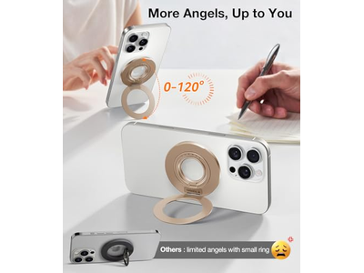 Poignée pour téléphone — Dual-Ring Fit for MagSafe Phone Grip Ring Holder