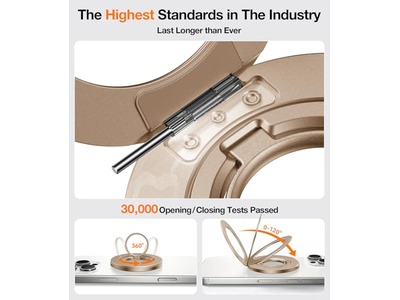 Poignée pour téléphone — Dual-Ring Fit for MagSafe Phone Grip Ring Holder