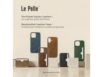 Portefeuille — Handcrafted Leather Card Wallet - Slim Magnetic - 2-Card Holder - Coco