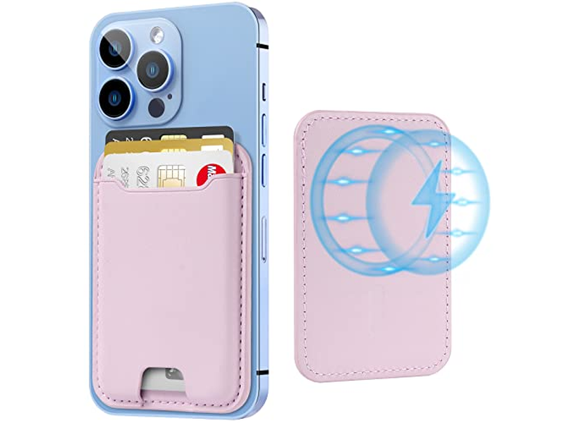 Portefeuille — Magnetic Card Holder for iPhone 12-16 Series RFID Blocking Fits 4 Ca