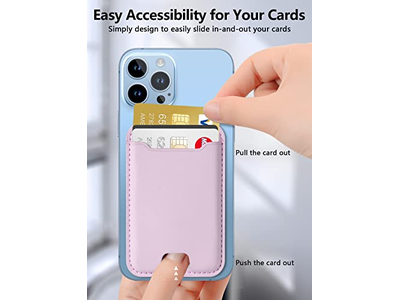 Portefeuille — Magnetic Card Holder for iPhone 12-16 Series RFID Blocking Fits 4 Ca