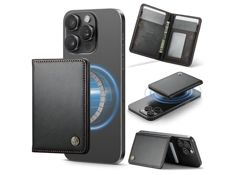 Portefeuille — Magnetic Card Holder RFID Blocking PU Leather Minimalist Phone Wallet