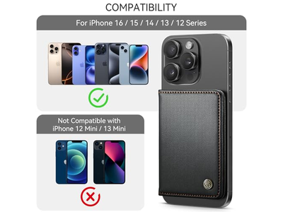 Portefeuille — Magnetic Card Holder RFID Blocking PU Leather Minimalist Phone Wallet