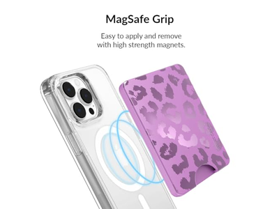 Portefeuille — Magnetic Card Holder Wallet for iPhone 12-13-14-15 - Amethyst Purple L