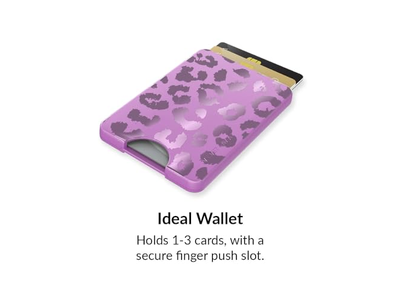 Portefeuille — Magnetic Card Holder Wallet for iPhone 12-13-14-15 - Amethyst Purple L