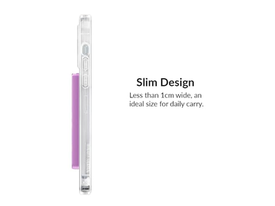 Portefeuille — Magnetic Card Holder Wallet for iPhone 12-13-14-15 - Amethyst Purple L