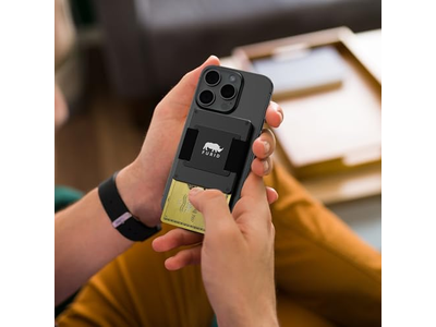 Portefeuille — Magnetic Card-Wallet with Cash Strap for iPhone Series Minimalist Des