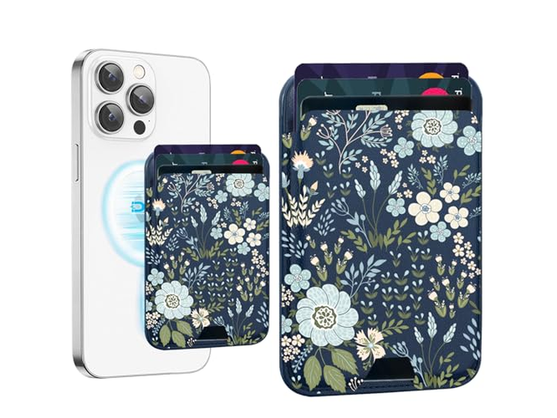 Portefeuille — Magnetic Cell Phone Wallet Card Holder-Compatible with MagSafe Leathe
