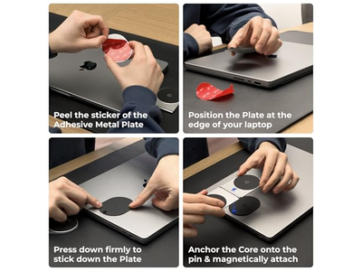 Support pour téléphone — Magnetic Mount Phone Holder Stand for Computers and Tablets