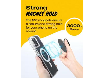 Poignée pour téléphone — Magnetic Phone Grip - MagSafe Compatible Translucent Slim Lightweig
