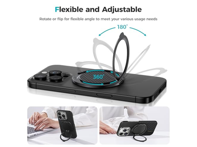 Poignée pour téléphone — Magnetic Phone Grip and Stand with 360degree Rotation for Smartphones