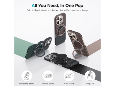 Poignée pour téléphone — Magnetic Phone Grip and Stand with 360degree Rotation for Smartphones