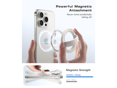 Poignée pour téléphone — Magnetic Phone Grip Compatible with MagSafe