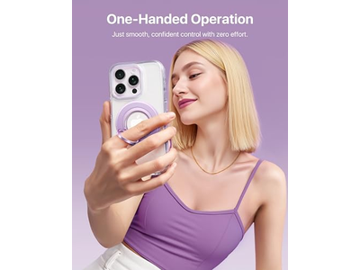 Poignée pour téléphone — Magnetic Phone Grip for MagSafe with Rotatable Two-Sided Magnet Holder